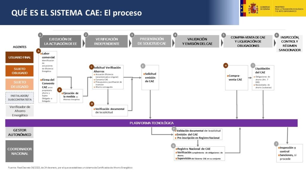 Proceso obtención CAE